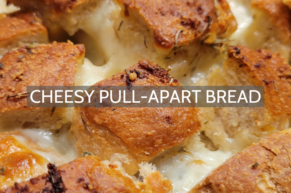 Cheesy Pull-Apart Bread with Homemade Marinara Sauce
