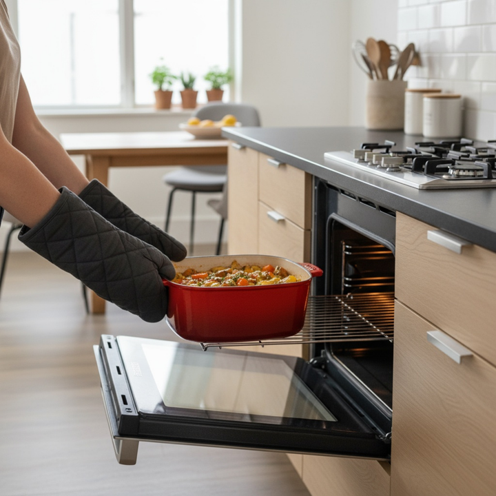 WOLL Cast Iron 24cm Square Casserole - Red
