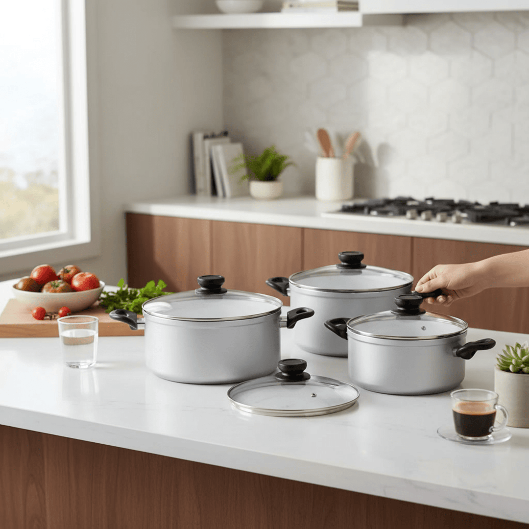 Smart Living Ceramic Pots Set of 3 by Ocean Canada