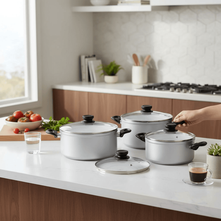 Smart Living Ceramic Pots Set of 3 by Ocean Canada