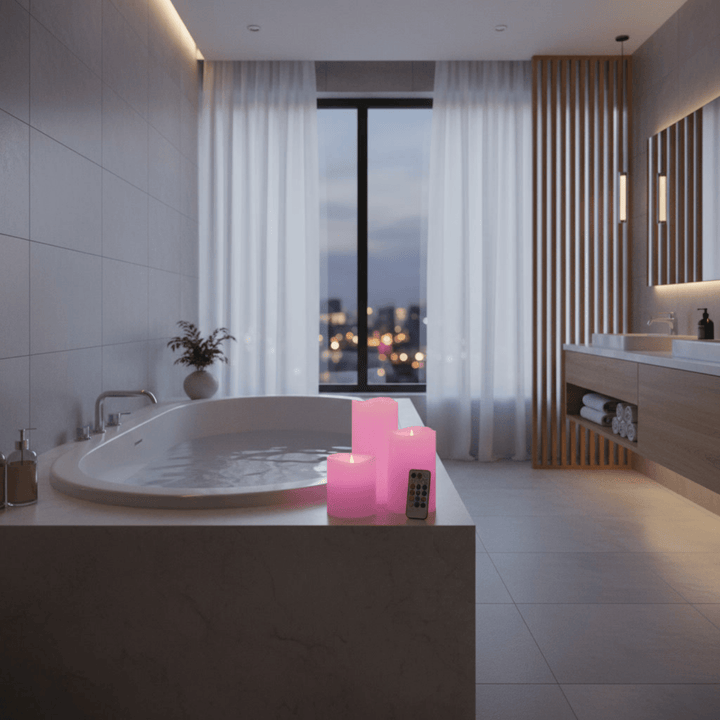 Smart Living Multi - colour Flameless Candles w/ Bonus by Ocean Canada