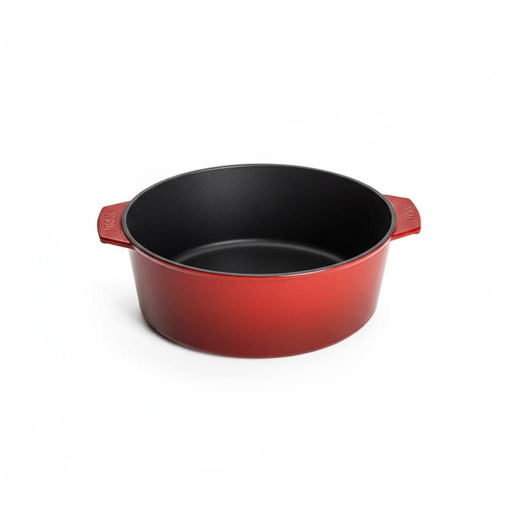 WOLL Cast Iron 24cm Round Casserole - Red by Ocean Canada