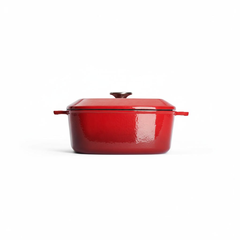 Square Ocean 【24cm×24cm】 WOLL Cast Iron 24cm Square Casserole - Red – Ocean Canada
