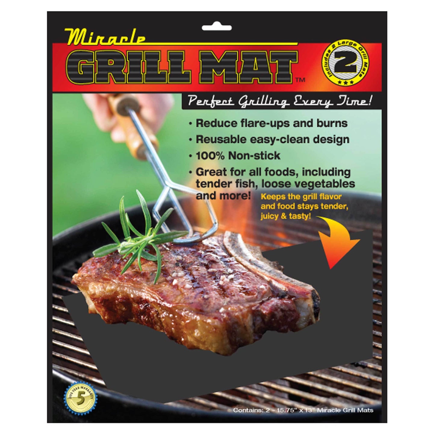MIRACLE GRILL MAT 2-PACK - oceansales.ca