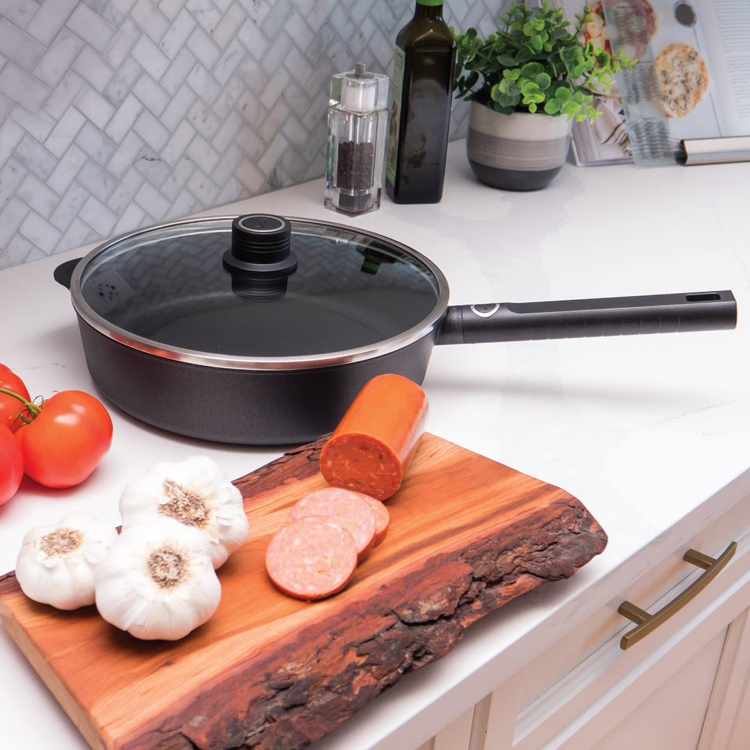 WOLL DIAMOND XR LOGIC 11" SAUTE PAN + GLASS LID W/SS TRIM by Ocean Canada