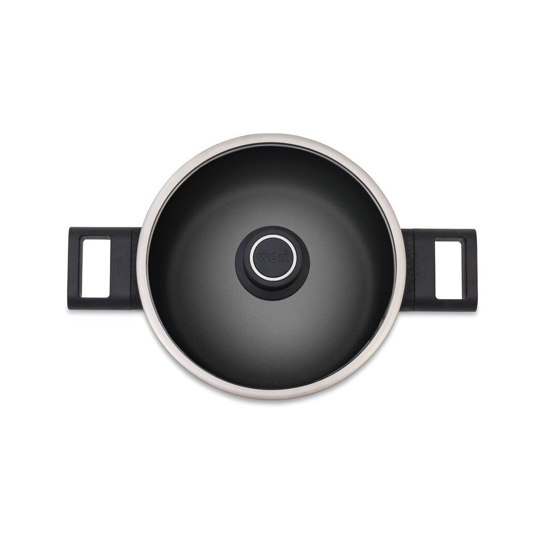 WOLL DIAMOND XR LOGIC 8" POT + GLASS LID W/SS TRIM by Ocean Canada