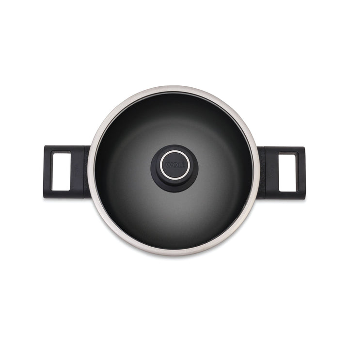 WOLL DIAMOND XR LOGIC 8" POT + GLASS LID W/SS TRIM by Ocean Canada